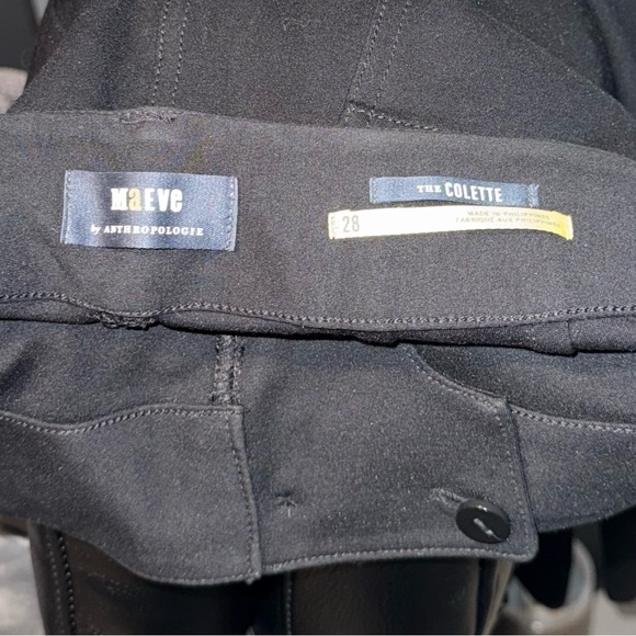 Maeve The Colette Ponte Crop Wide Leg Pants In Black Size 28 - Picture 5 of 7